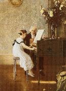george bernard shaw Young lady to accept fees from her piano teacher USA oil painting artist